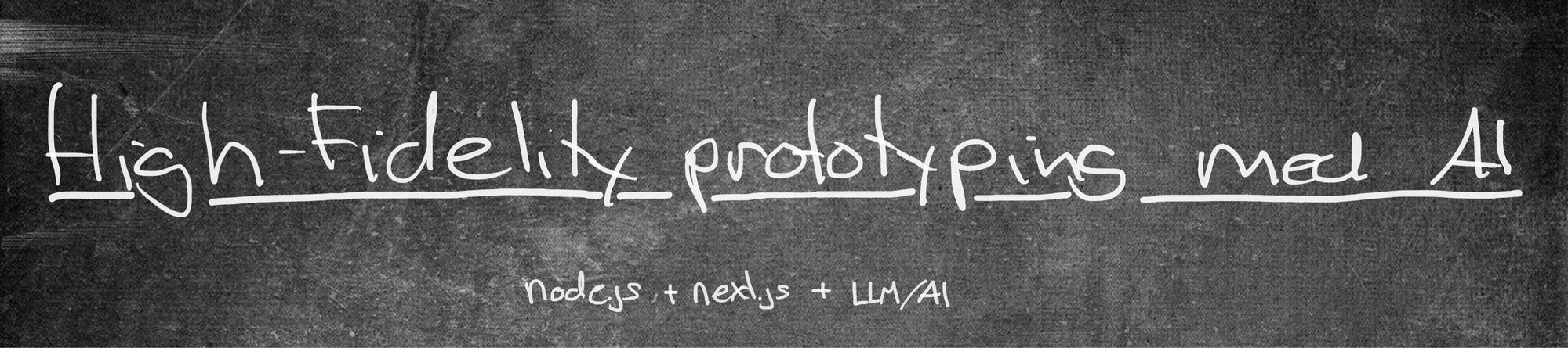 High-Fidelity prototyping med A.I.