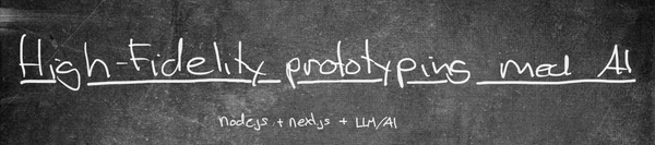 High-Fidelity prototyping using A.I.